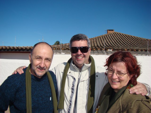 Professores Moacir Langoni, Maria do Carmo Galiazzi e o Marcelo Vetori